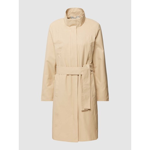Płaszcz z wiązanym paskiem model ‘Carvine’ ze sklepu Peek&Cloppenburg  w kategorii Płaszcze damskie - zdjęcie 168088453