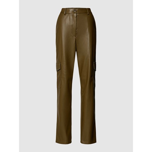 Spodnie cargo z imitacji skóry model ‘KIM’ ze sklepu Peek&Cloppenburg  w kategorii Spodnie damskie - zdjęcie 168089442