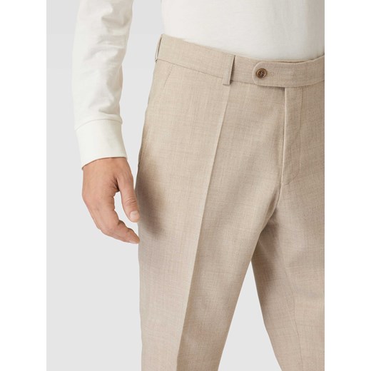 Spodnie do garnituru z żywej wełny z efektem melanżu model ‘Shiver’ Carl Gross 48 promocja Peek&Cloppenburg 