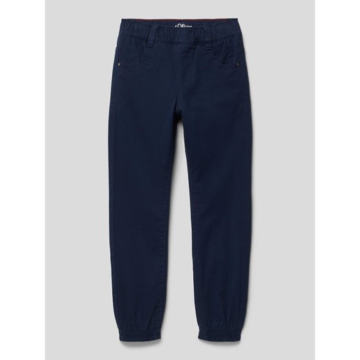 Spodnie o kroju slim fit z kieszenią z tyłu ze sklepu Peek&Cloppenburg  w kategorii Spodnie chłopięce - zdjęcie 168090102