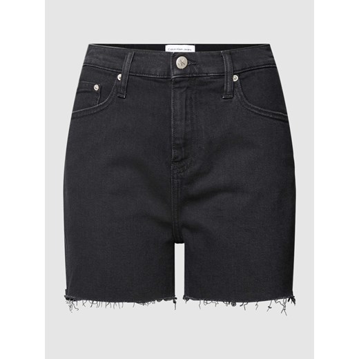 Szorty jeansowe z postrzępionymi wykończeniami model ‘MOM’ ze sklepu Peek&Cloppenburg  w kategorii Szorty - zdjęcie 168091020