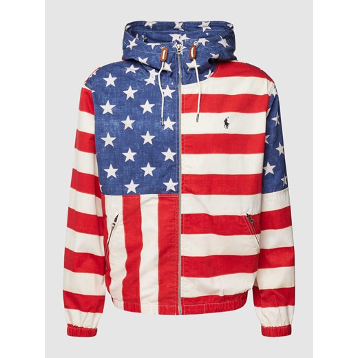 Kurtka z kieszeniami zapinanymi na zamek błyskawiczny model ‘FLAG’ Polo Ralph Lauren L okazyjna cena Peek&Cloppenburg
