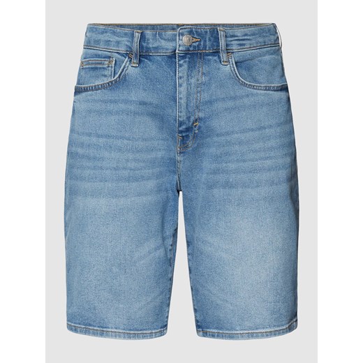 Szorty jeansowe o kroju slim fit ze szwami w kontrastowym kolorze ze sklepu Peek&Cloppenburg  w kategorii Spodenki męskie - zdjęcie 168092441