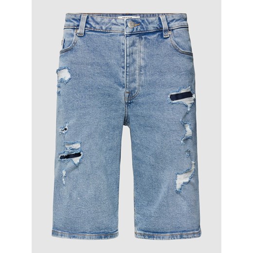 Szorty jeansowe z przetarciami Review XL okazyjna cena Peek&Cloppenburg 
