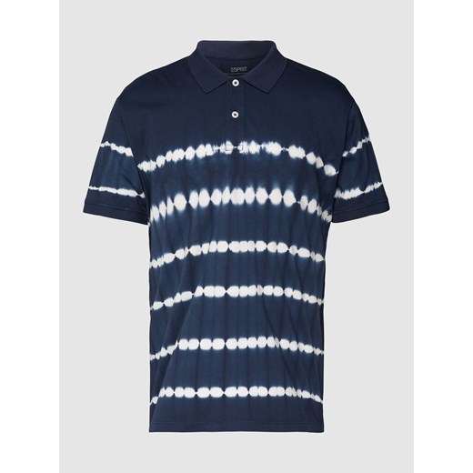 Koszulka polo ze wzorem w paski i efektem batiku Esprit XL okazyjna cena Peek&Cloppenburg 