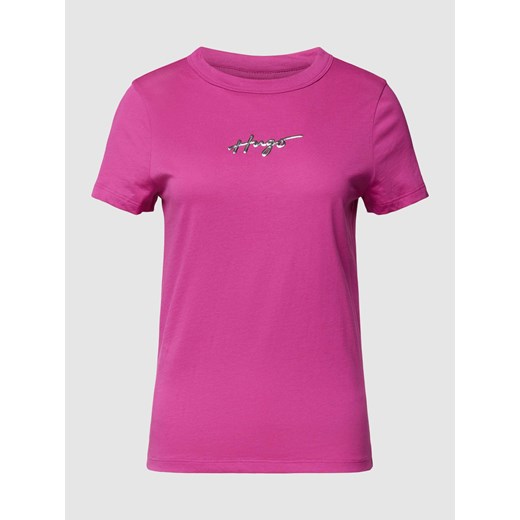 T-shirt z nadrukiem z logo ze sklepu Peek&Cloppenburg  w kategorii Bluzki damskie - zdjęcie 168096114