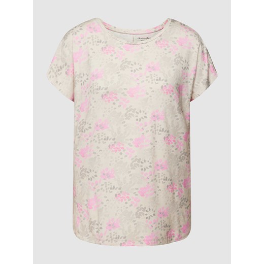 T-shirt z kwiatowym wzorem na całej powierzchni ze sklepu Peek&Cloppenburg  w kategorii Bluzki damskie - zdjęcie 168096413