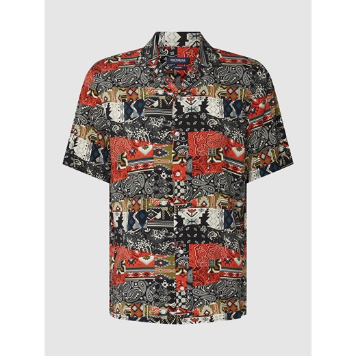 Koszula casualowa o kroju tailored fit z wiskozy ze wzorem na całej powierzchni L promocyjna cena Peek&Cloppenburg 