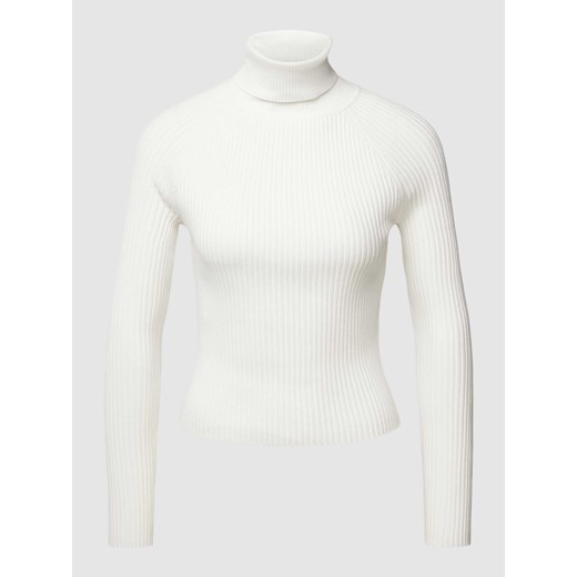 Review sweter damski biały z wiskozy 