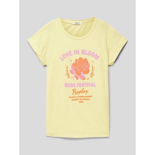 T-shirt z nadrukowanym motywem ze sklepu Peek&Cloppenburg  w kategorii Bluzki dziewczęce - zdjęcie 168098323