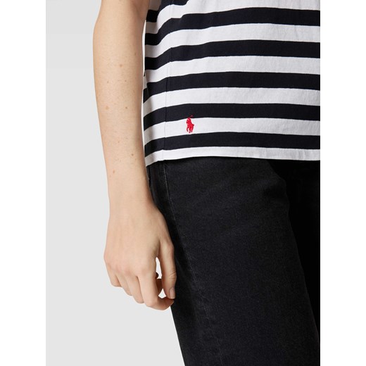 T-shirt z okrągłym dekoltem model ‘STRIPE’ Polo Ralph Lauren M Peek&Cloppenburg  okazja