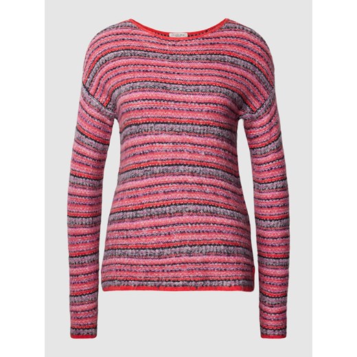 Sweter z dzianiny z okrągłym dekoltem ze sklepu Peek&Cloppenburg  w kategorii Swetry damskie - zdjęcie 168098512