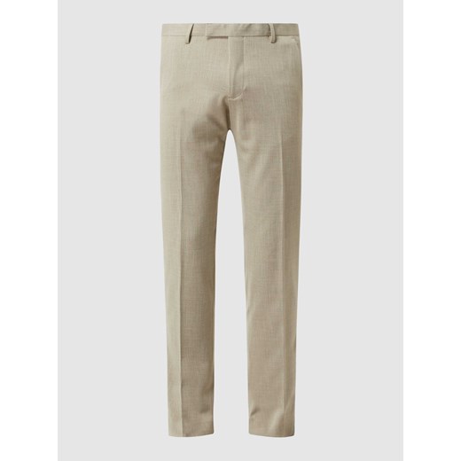 Spodnie do garnituru z fakturowanym wzorem ze sklepu Peek&Cloppenburg  w kategorii Spodnie męskie - zdjęcie 168098971