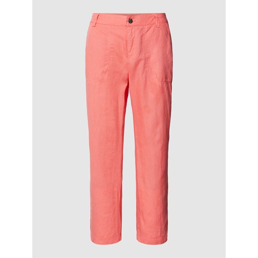Spodnie materiałowe skrócone z wpuszczanymi kieszeniami model ‘Nora’ ze sklepu Peek&Cloppenburg  w kategorii Spodnie damskie - zdjęcie 168099200