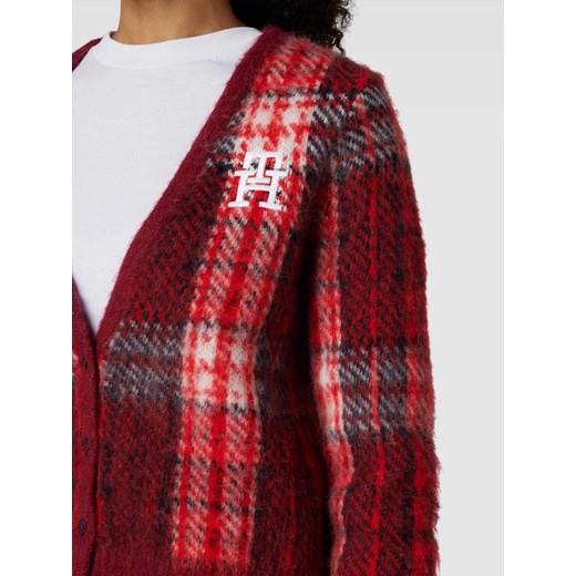 Kardigan ze wzorem w szkocką kratę Tommy Hilfiger M okazja Peek&Cloppenburg 