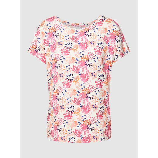 T-shirt z kwiatowym wzorem na całej powierzchni ze sklepu Peek&Cloppenburg  w kategorii Bluzki damskie - zdjęcie 168100384