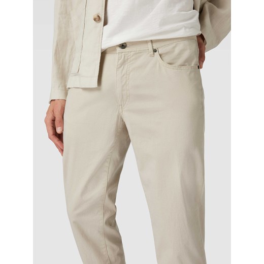 Spodnie z fakturowanym wzorem model ‘Cadiz’ 34/34 promocyjna cena Peek&Cloppenburg 