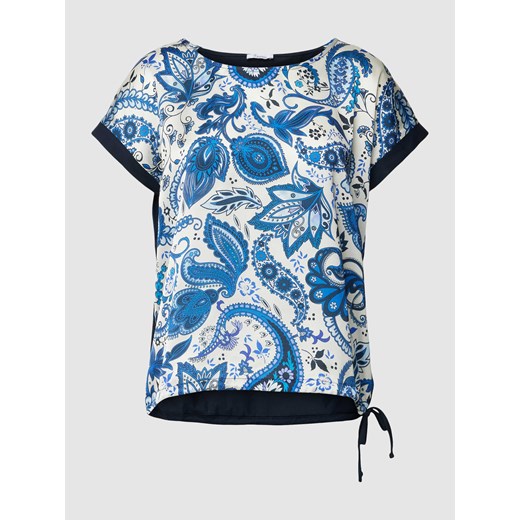 T-shirt z nadrukiem z przodu model ‘paisley’ ze sklepu Peek&Cloppenburg  w kategorii Bluzki damskie - zdjęcie 168101612