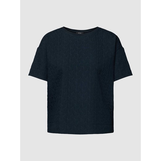 T-shirt z fakturowanym wzorem model ‘Sellona’ Opus 36 okazja Peek&Cloppenburg 