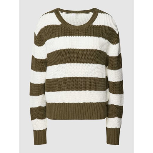 Sweter z dzianiny w paski ze sklepu Peek&Cloppenburg  w kategorii Swetry damskie - zdjęcie 168102322