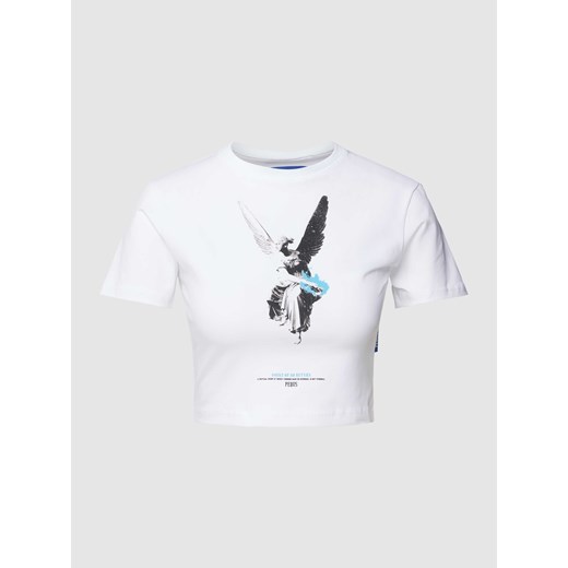 T-shirt krótki z nadrukowanym motywem model ‘Fallen Angel’ ze sklepu Peek&Cloppenburg  w kategorii Bluzki damskie - zdjęcie 168102680