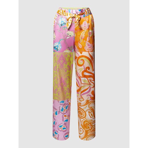 Spodnie ze wzorem na całej powierzchni model ‘Paisley’ ze sklepu Peek&Cloppenburg  w kategorii Spodnie damskie - zdjęcie 168102683