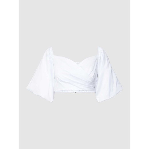Bluzka krótka z detalem z logo ze sklepu Peek&Cloppenburg  w kategorii Bluzki damskie - zdjęcie 168104123
