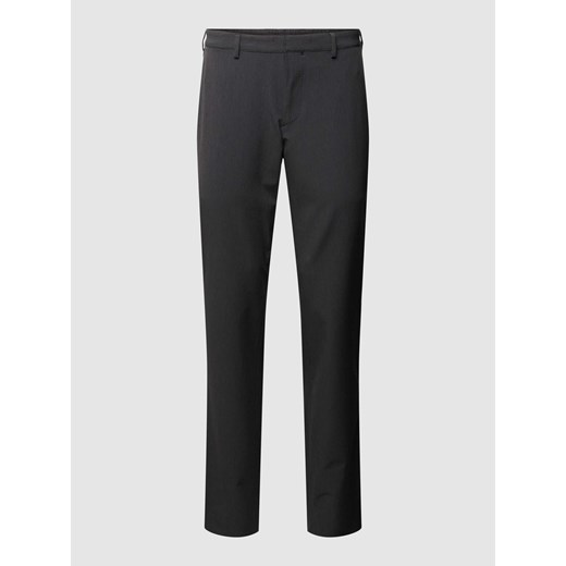 Spodnie o kroju slim fit z fakturowanym wzorem model ‘MAN TROUSER’ Tommy Hilfiger 52 okazyjna cena Peek&Cloppenburg 
