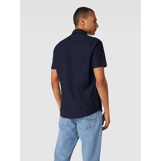 Koszula casualowa o kroju slim fit z fakturowanym wzorem model ‘DOBBY’ Esprit L wyprzedaż Peek&Cloppenburg 