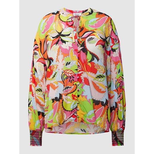 Bluzka koszulowa z czystej wiskozy z kwiatowym wzorem ze sklepu Peek&Cloppenburg  w kategorii Koszule damskie - zdjęcie 168107154