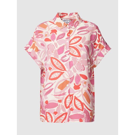 Bluzka koszulowa z wiskozy ze wzorem na całej powierzchni ze sklepu Peek&Cloppenburg  w kategorii Koszule damskie - zdjęcie 168107562