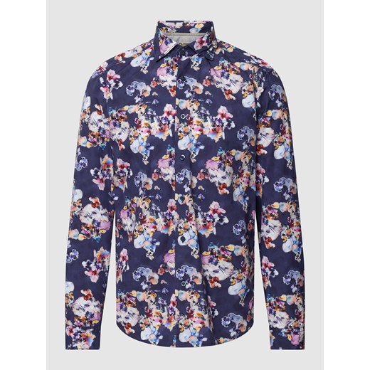 Koszula biznesowa o kroju regular fit z kwiatowym wzorem Fil Noir 39 promocja Peek&Cloppenburg 