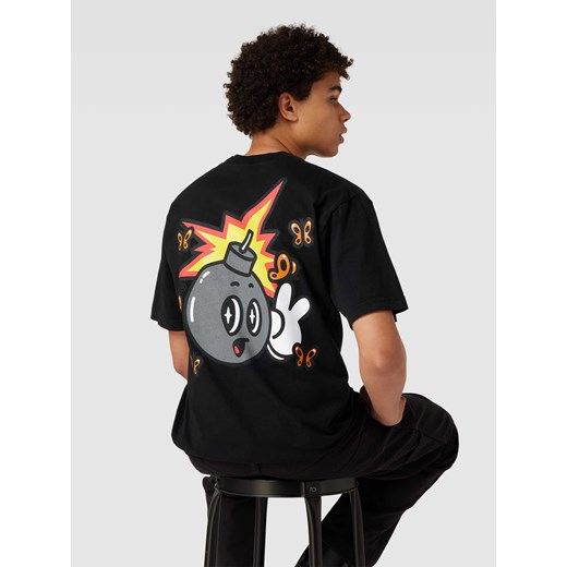 T-shirt z nadrukiem na plecach model ‘BUTTERFLY ADAM’ The Hundreds L promocyjna cena Peek&Cloppenburg 