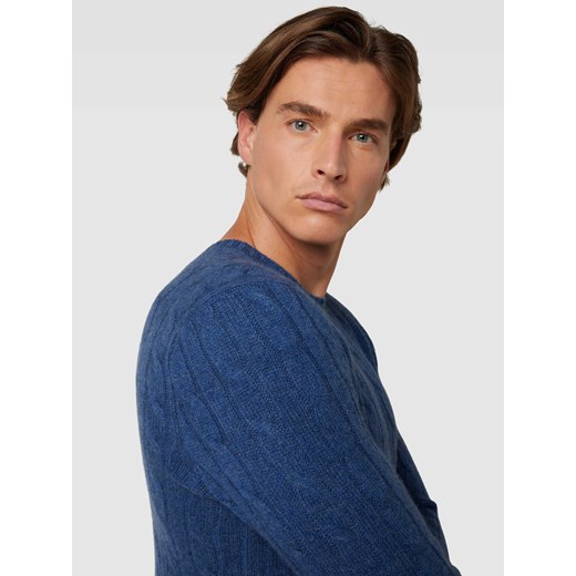 Sweter z kaszmiru ze ściegiem warkoczowym Polo Ralph Lauren M promocyjna cena Peek&Cloppenburg