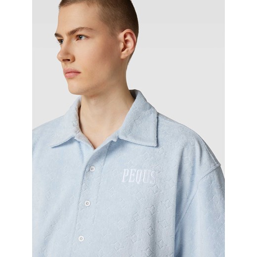 Koszula casualowa z fakturowanym wzorem Pequs M okazja Peek&Cloppenburg 