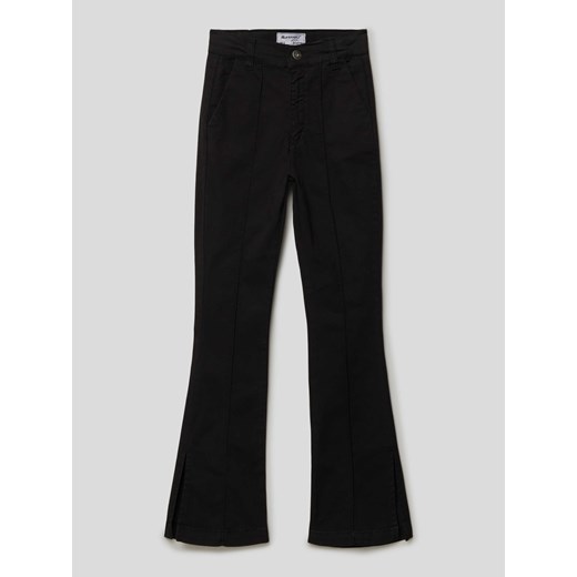 Spodnie materiałowe o kroju slim fit z rozkloszowaną nogawką i wpuszczanymi Blue Effect 158 Peek&Cloppenburg  promocja