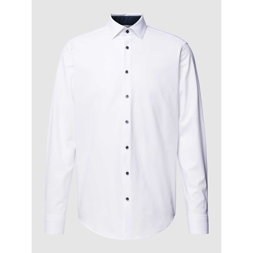 Koszula biznesowa o kroju regular fit z kołnierzykiem typu kent ze sklepu Peek&Cloppenburg  w kategorii Koszule męskie - zdjęcie 168114003