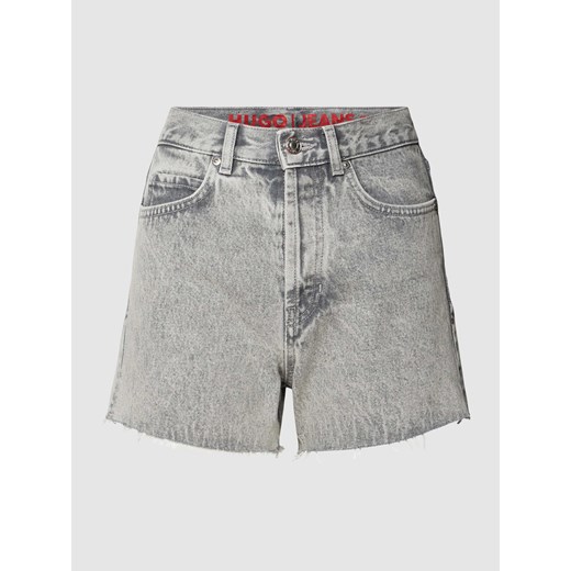Szorty jeansowe z efektem znoszenia — HUGO X P&C ze sklepu Peek&Cloppenburg  w kategorii Szorty - zdjęcie 168114021
