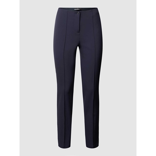 Spodnie z dodatkiem streczu i zakładkami w pasie model ‘ROS’ ze sklepu Peek&Cloppenburg  w kategorii Spodnie damskie - zdjęcie 168114664