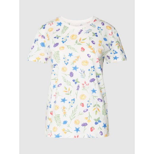 T-shirt we wzory na całej powierzchni ze sklepu Peek&Cloppenburg  w kategorii Bluzki damskie - zdjęcie 168115150