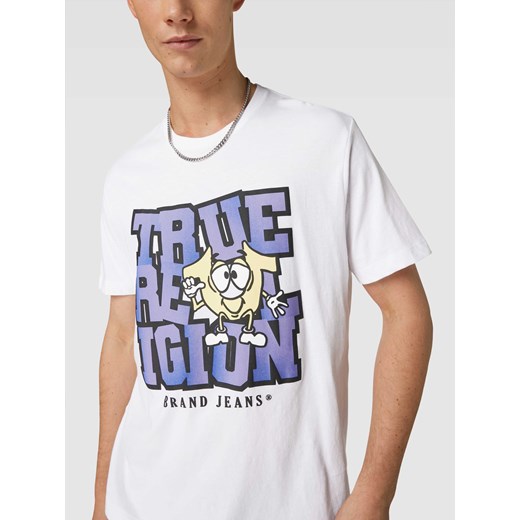 T-shirt z nadrukiem z motywem model ‘RELAXED OMBRE SHOEY LOGO’ True Religion L okazyjna cena Peek&Cloppenburg 