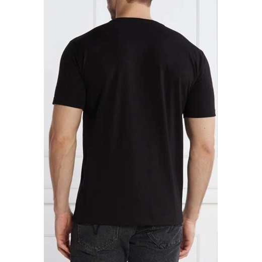 Czarny t-shirt męski Emporio Armani bawełniany 