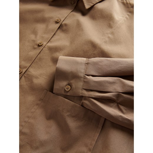 Reserved - Koszula z ozdobnymi kieszeniami - brązowy Reserved M Reserved