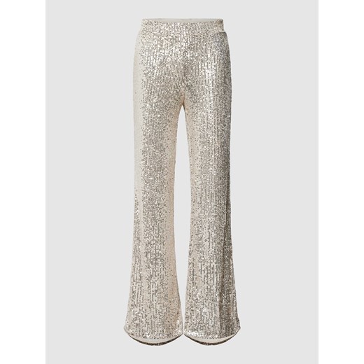 Spodnie materiałowe z cekinowym obszyciem model ‘ANA’ ze sklepu Peek&Cloppenburg  w kategorii Spodnie damskie - zdjęcie 168121122