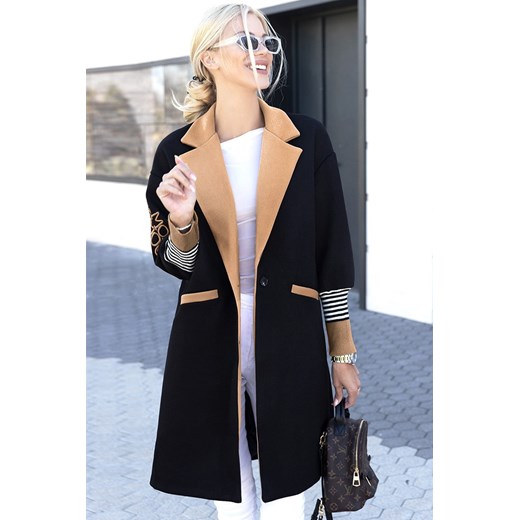 Płaszcz damski GRATEMALA BLACK ze sklepu Ivet Shop w kategorii Płaszcze damskie - zdjęcie 168123951