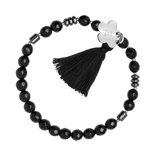 Bransoletka z onyksem i hematytem - YES for Love Onyx Black Yes For Love - Biżuteria Yes One Size YES.pl