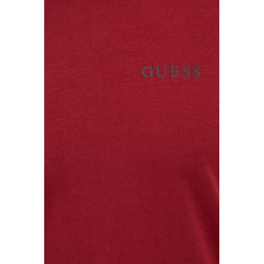 T-shirt męski Guess czerwony z krótkimi rękawami 