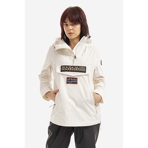 Napapijri kurtka przeciwdeszczowa damska kolor biały przejściowa NA4G7F.N1A-N1A ze sklepu PRM w kategorii Kurtki damskie - zdjęcie 168134644