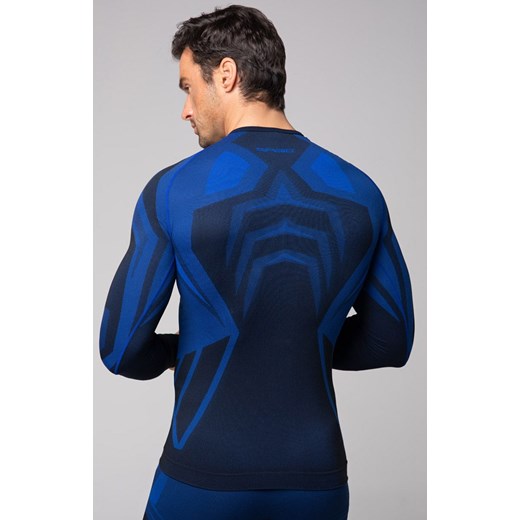Termoaktywna koszulka męska z długim rękawem czarno-niebieska Confidence, Kolor czarno-niebieski, Rozmiar L, Spaio ze sklepu Primodo w kategorii Bielizna termoaktywna męska - zdjęcie 168135611
