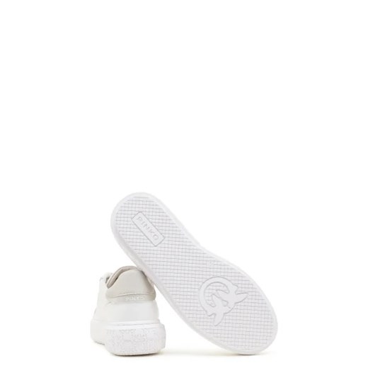 Buty sportowe damskie białe Pinko sneakersy z tworzywa sztucznego 